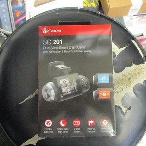 Cobra (SC201) - Dual-View Smart Dash Cam w/ Navigation & Alerts